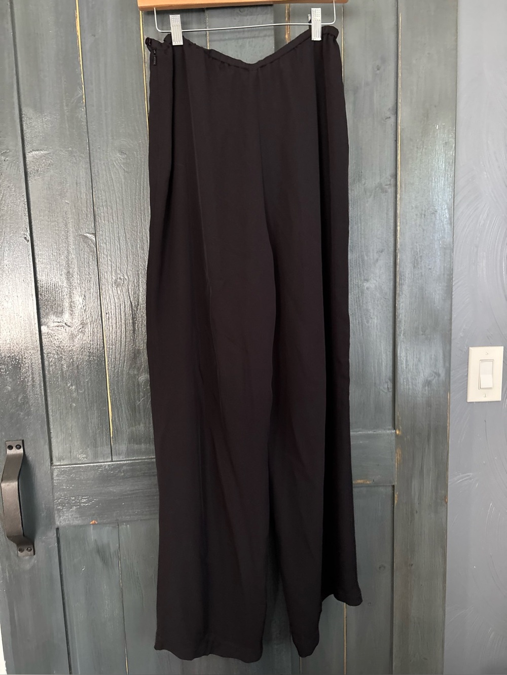 Vintage 90’s Talbots Classic Silk Wide-Leg Women’s Pants - Black Sz 8